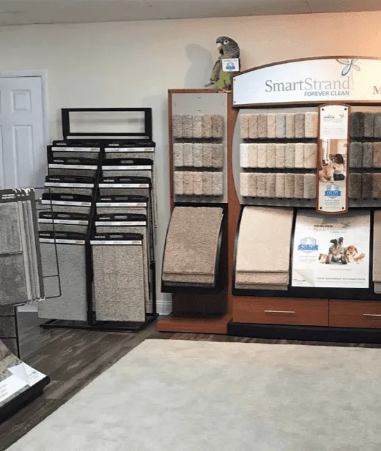 Product samples at showroom | Carpetland USA of Virginia