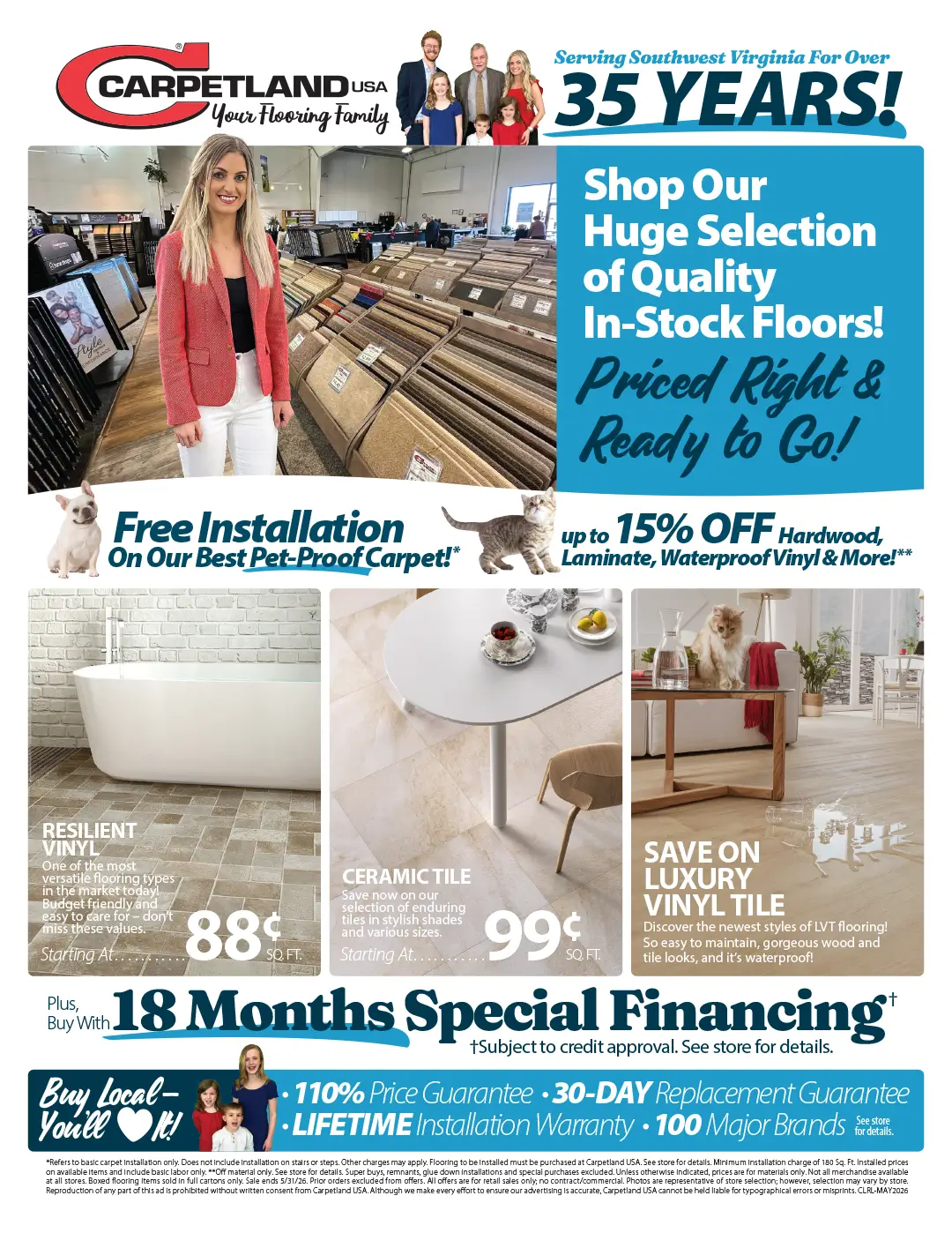 Waterproof Petproof Sale | Carpetland USA of Virginia